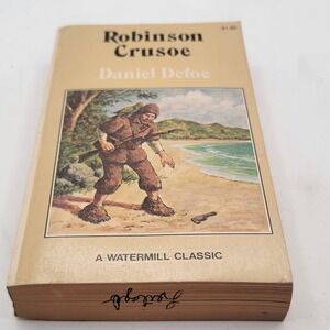 Daniel Defoe Robinson Crusoe Paperback 1980 Watermill Classic Unabridged Fair